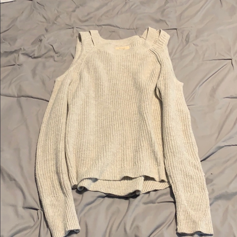 Open shoulder sweater